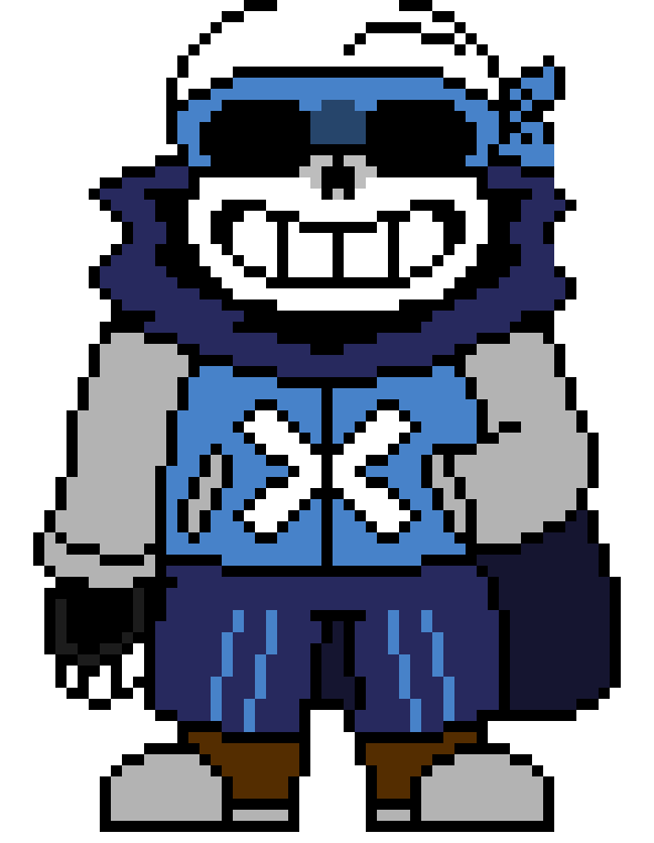 *turns to blue and only blue can hear*sth up that was funny...or should i say PUNny ayyyyyyyyyyyyyyyyy-ts sans