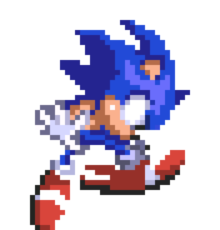 [60b334] [ " Storming-Blue-Speedster! "] ( Sonic ) *Up kick*