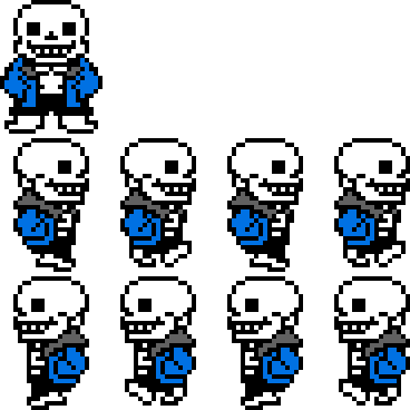 [5c1cd9] UnderTale - Sans Walking Sprite Sheet