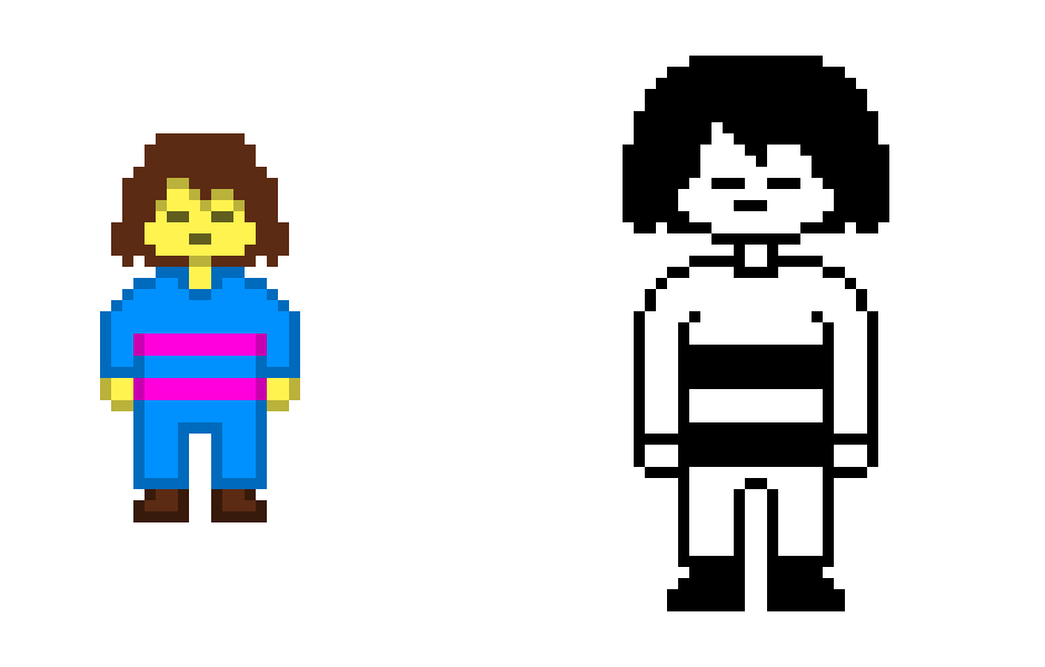 [9664c4] Custom Frisk Overworld Sprite And Battle Sprite