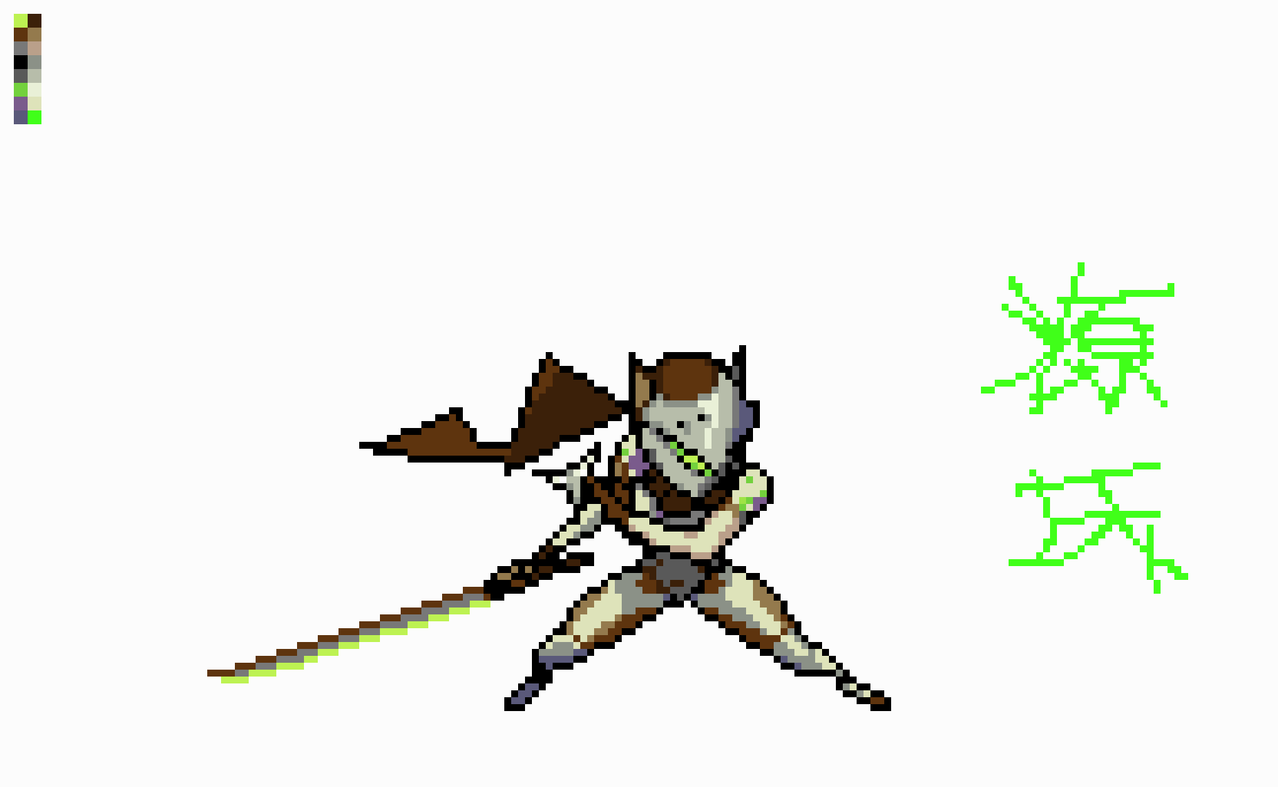 [9664c4] Genji Pixel Art