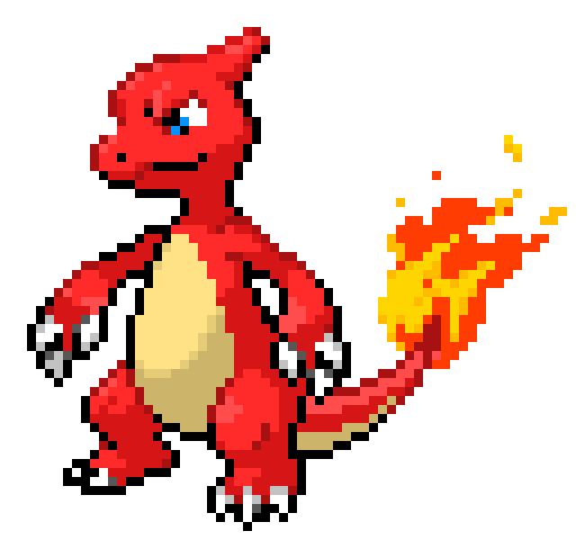 [1e4c3c] Charmeleon Pixel Art