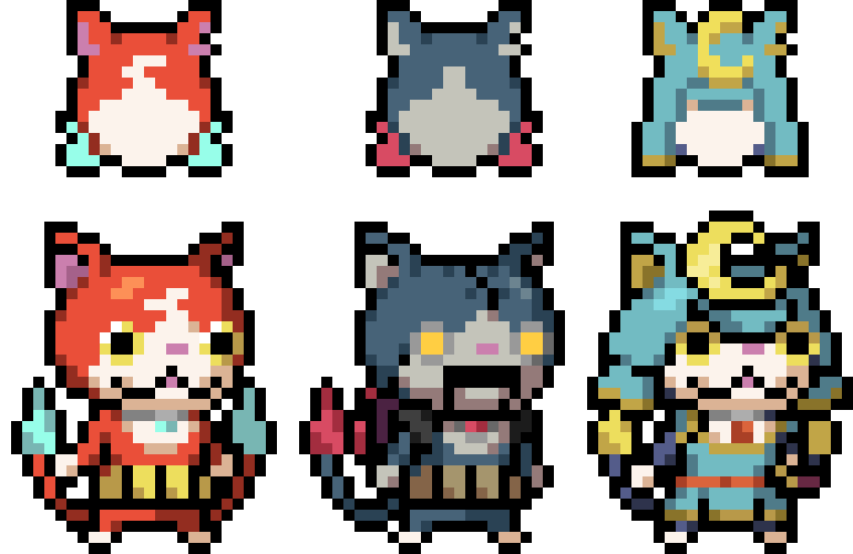 [990543] [COMM] [EX] Super Smash Bros. Delta - Jibanyan Set (Free to use leaving link in DESC)