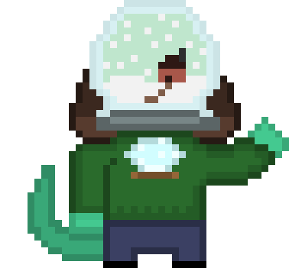 [ba3351] Mint wave Snow globe