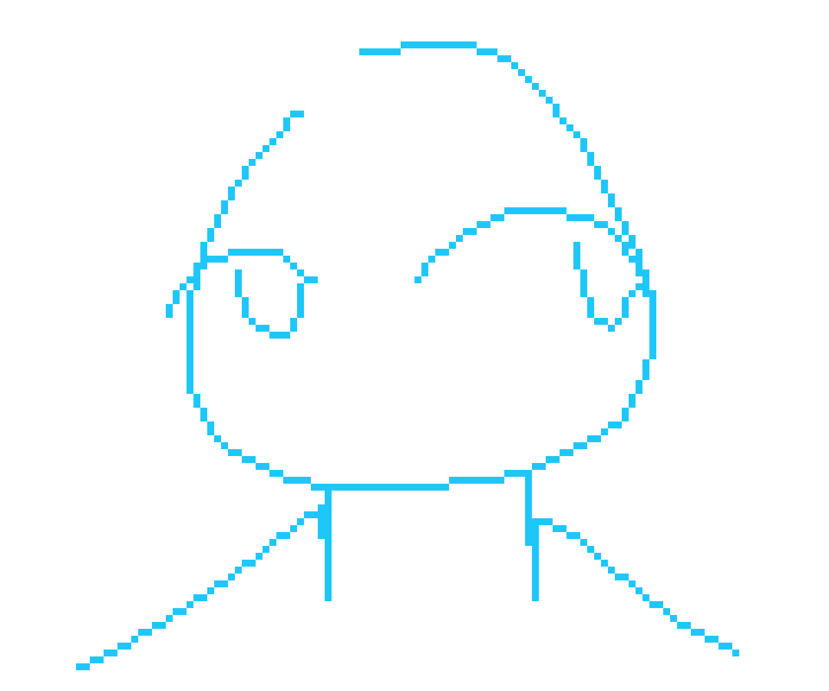 [bce8e5] you can do frame by frame animation on scratch or you can literally tell an object to move a certain way using code. you can legit say "repeat 20 times, move -1 x" and it moves to the left. but it'll be a constant linear motion with no speeding up or slowing down, so if you want extremely smooth speeding up and slowing down, you can use a sine function, basically replacing the "move -1 x" with "move -1sin(x)" (not how it would actually work just as a demonstration) and it would make it move like that ball in that gif (side to side instead of up and down)