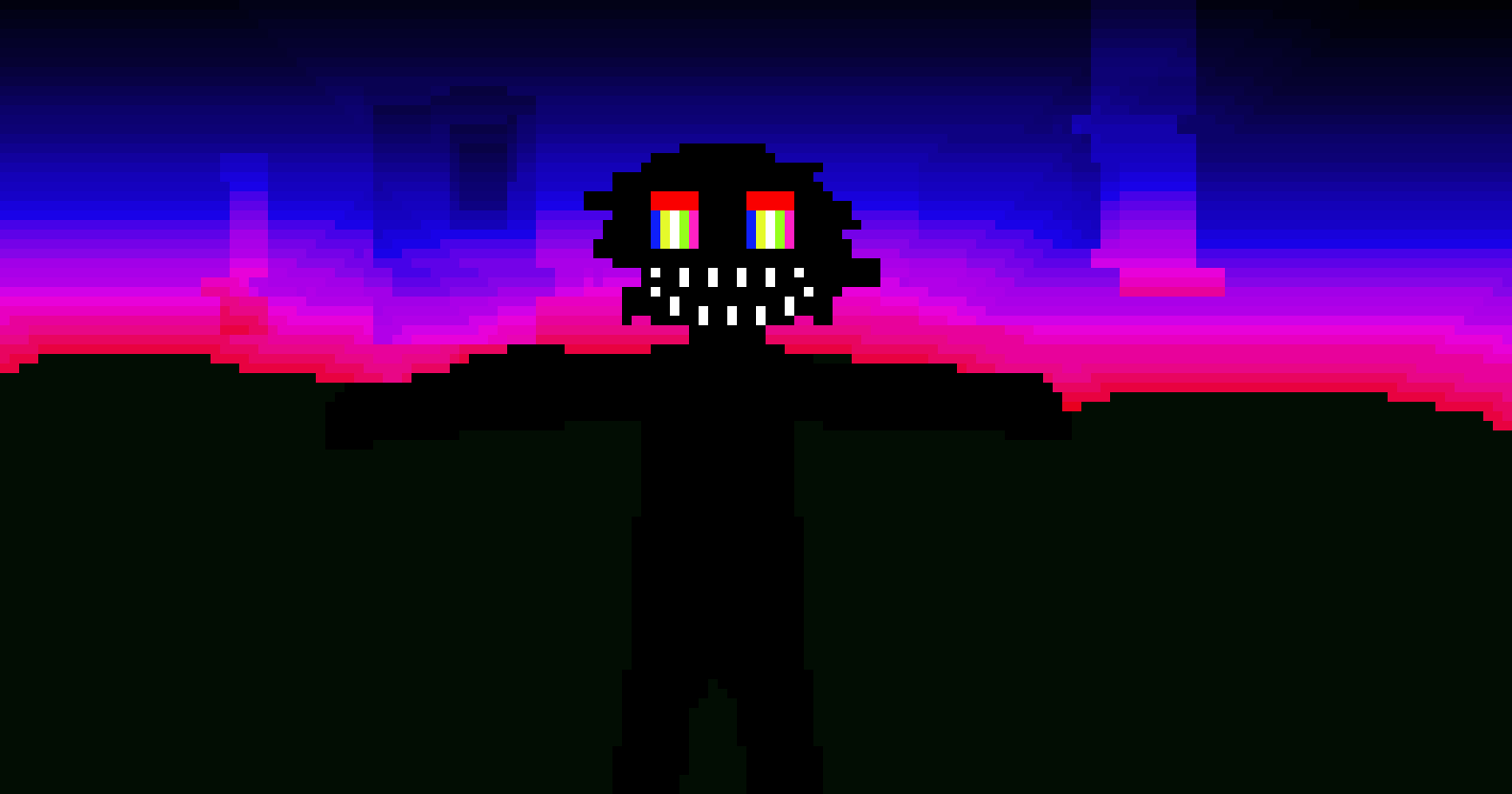 [843b57] Glitched skies