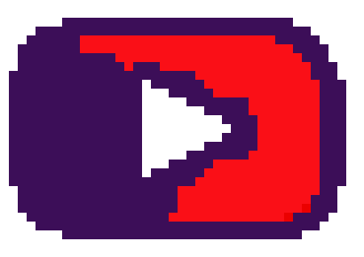 [37372d] Pixelized YouTube Logo