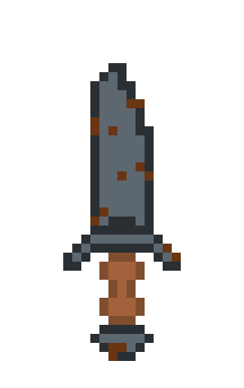 [7ff33d] Old rusted dagger