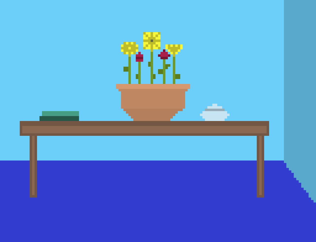 [f85d95] Coffee Table Flowers