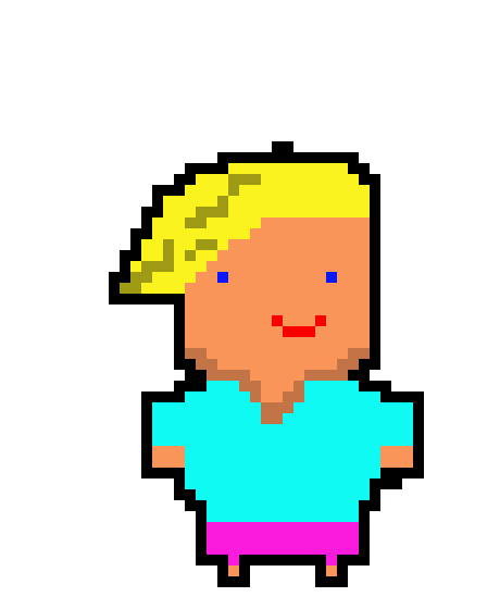 [9ff793] Main character pixel art