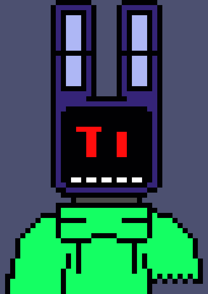 [b9de0d] i mean i dunno why but i hate trying to do art while zooming out. i think its because its hart to see they tiny pixels. - withered bonnie