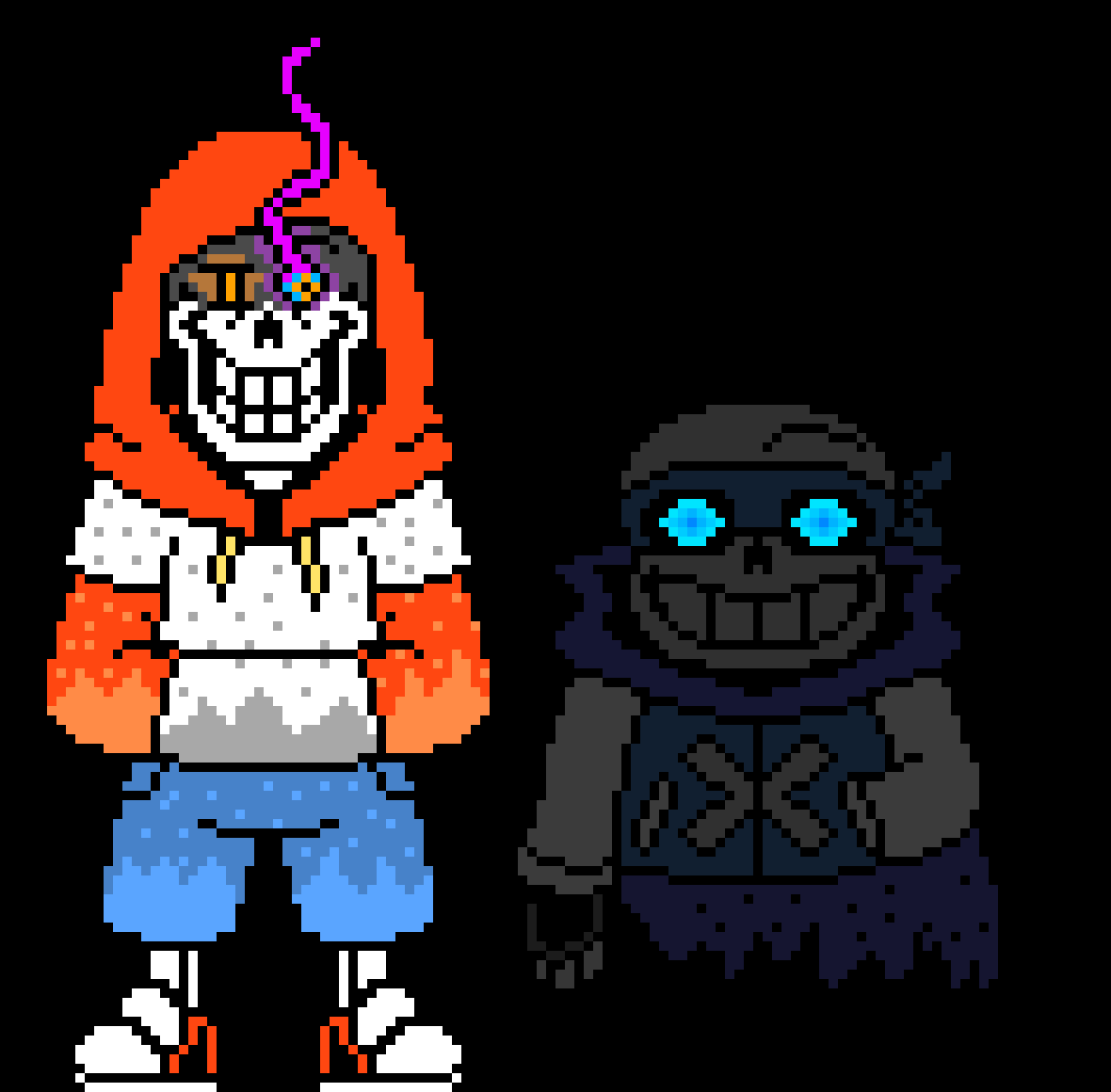 TS dustswap Sans and Papyrus