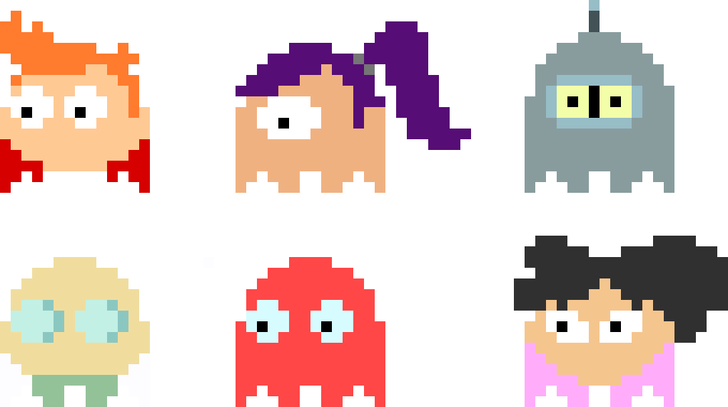 [0f6bf8] Futurama Ghosts Set