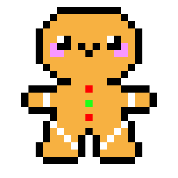 [9664c4] Kawaii Gingerbread Man