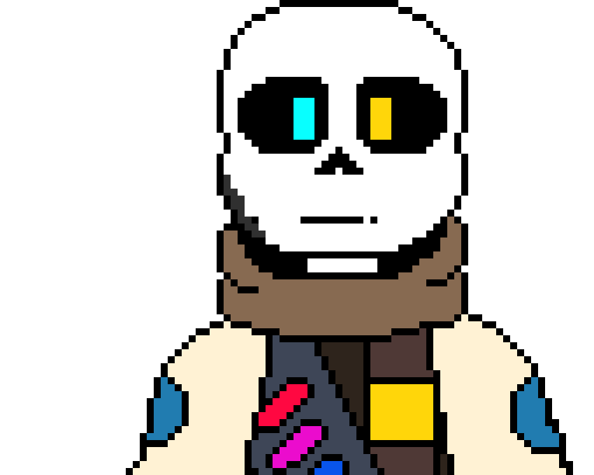 [b9de0d] ima draw ink with the chill face - ink sans