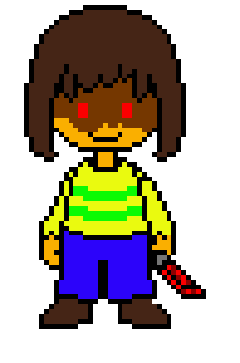 but dont you DARE mistake me for chara and kris... i am not them... im just frisks reflection