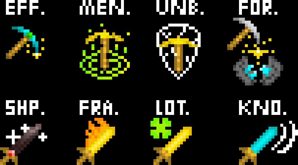 Minecraft enchantments visualized part 3