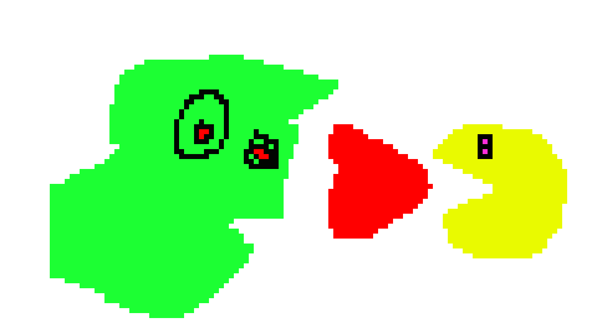 Pac Man VS Slime Monster