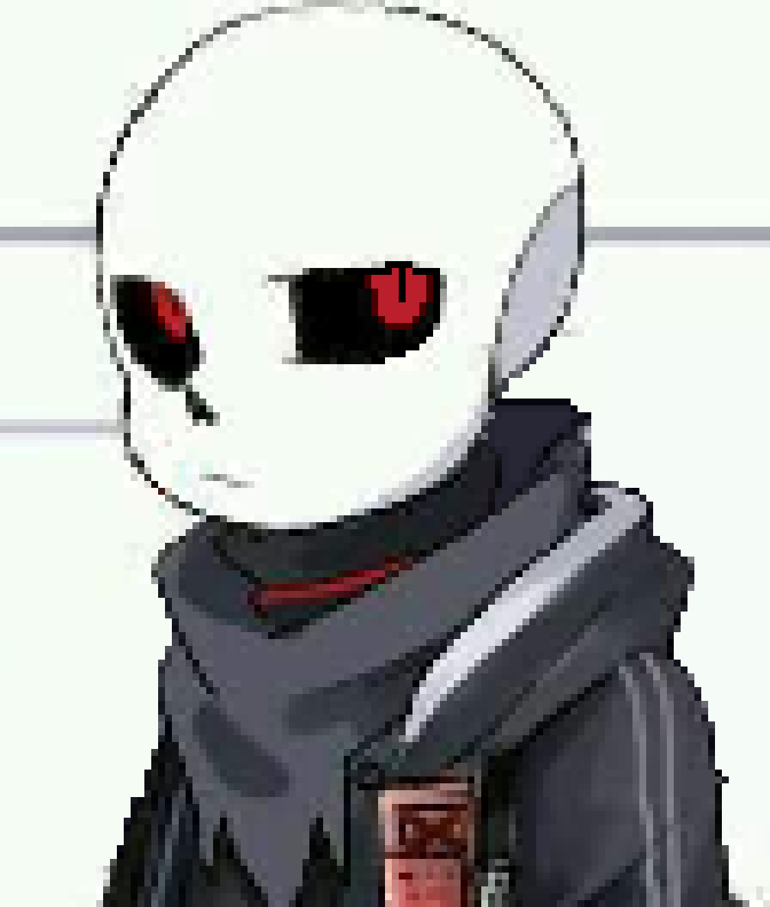 [7a4037] *summons a blaster and it slams into Madness. He then tps to his own AU*