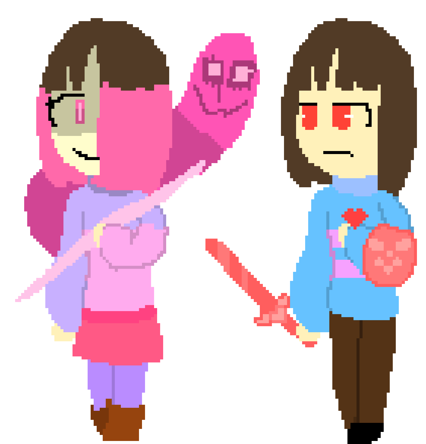 [9664c4] Glitchtale Betty vs. Frisk