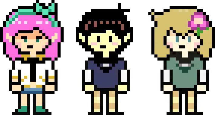[df715f] SUNNY, BASIL, AND AUBREY IN THE UNDERTALE STYLE