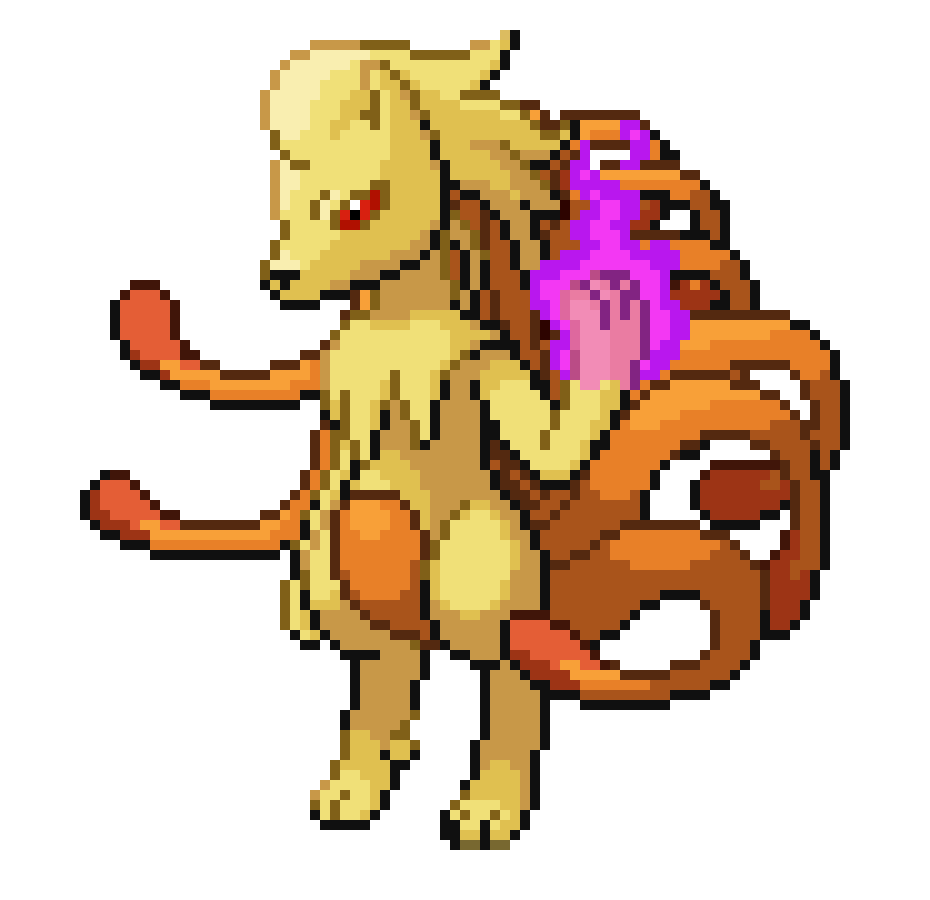 [a8761e] Ninetales fused with Mewtwo