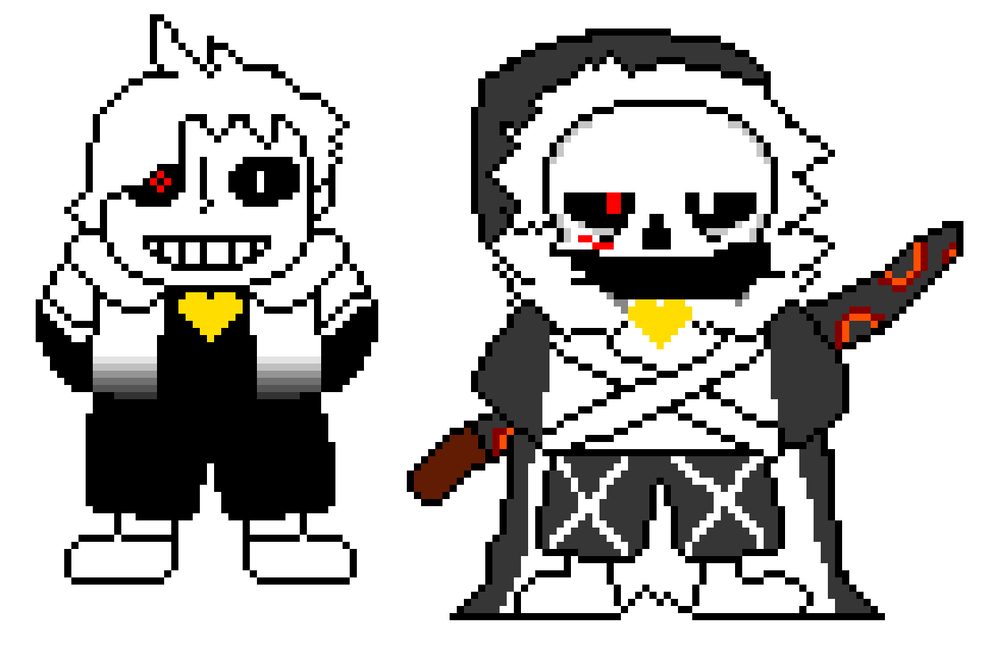 [9664c4] cross sans and cross chara