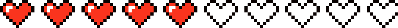 [e8e3bb] Minecraft health bar. 