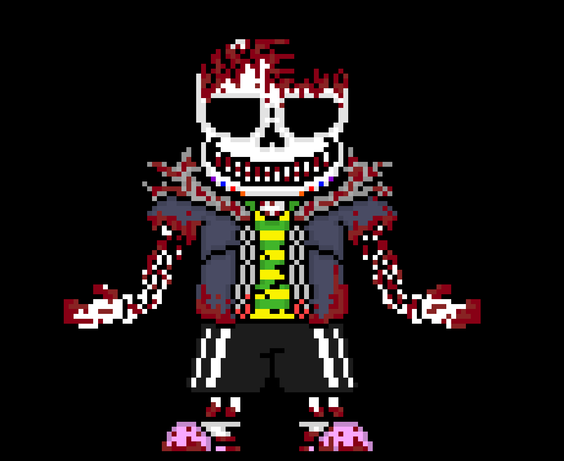 [84ce04] Oh you have a human, this will be quick work *frisk watches as Terrible destroys all of frisks button* no saving for you *Notices their Soul* that can be useful