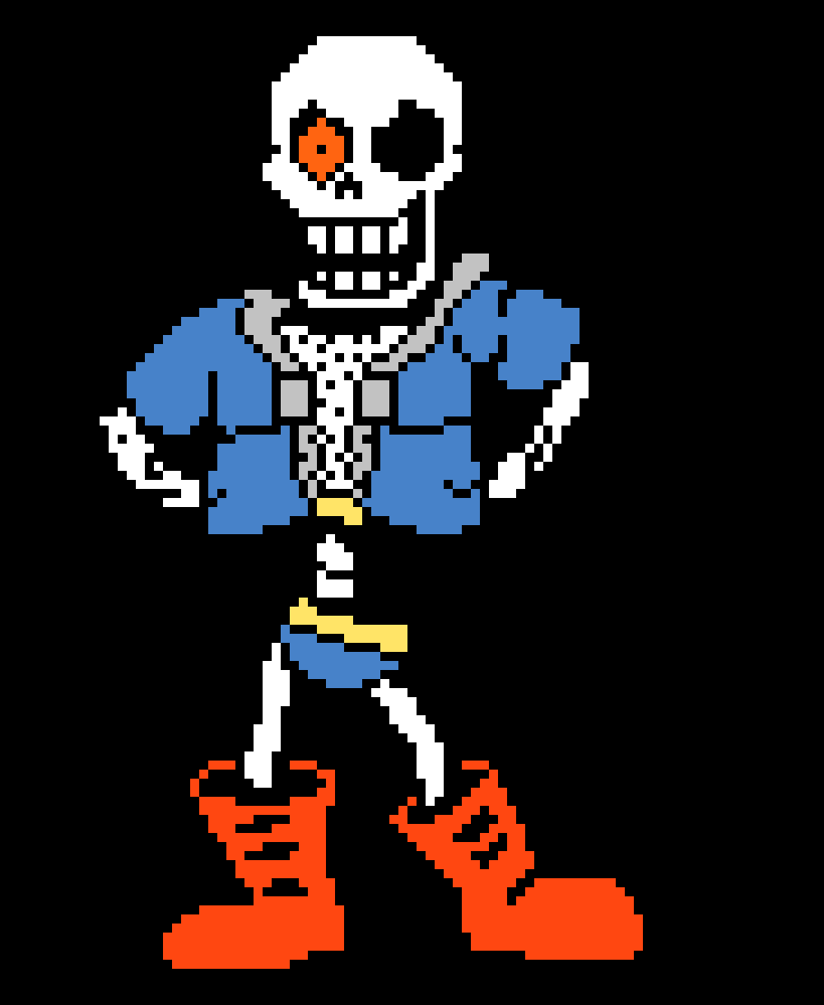 [af7ae0] Disbelief Papyrus Phase 6 Battle Sprite [King Squid Edit]