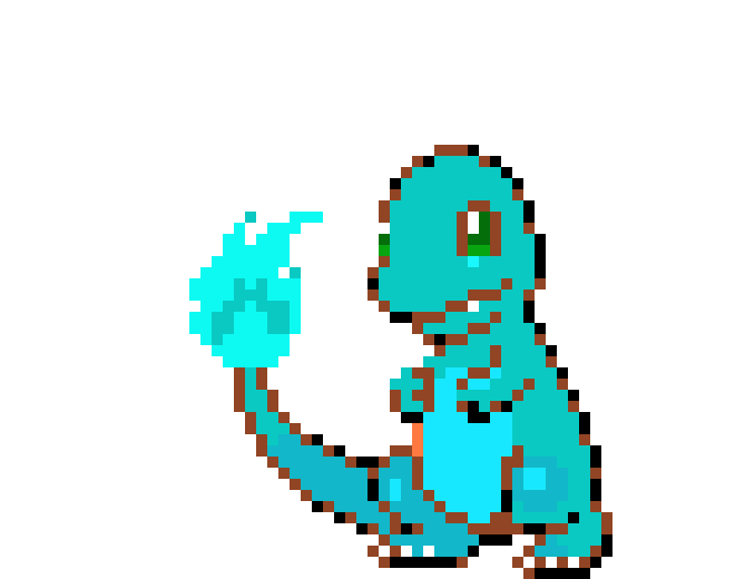 [9664c4] blue flame Charmander