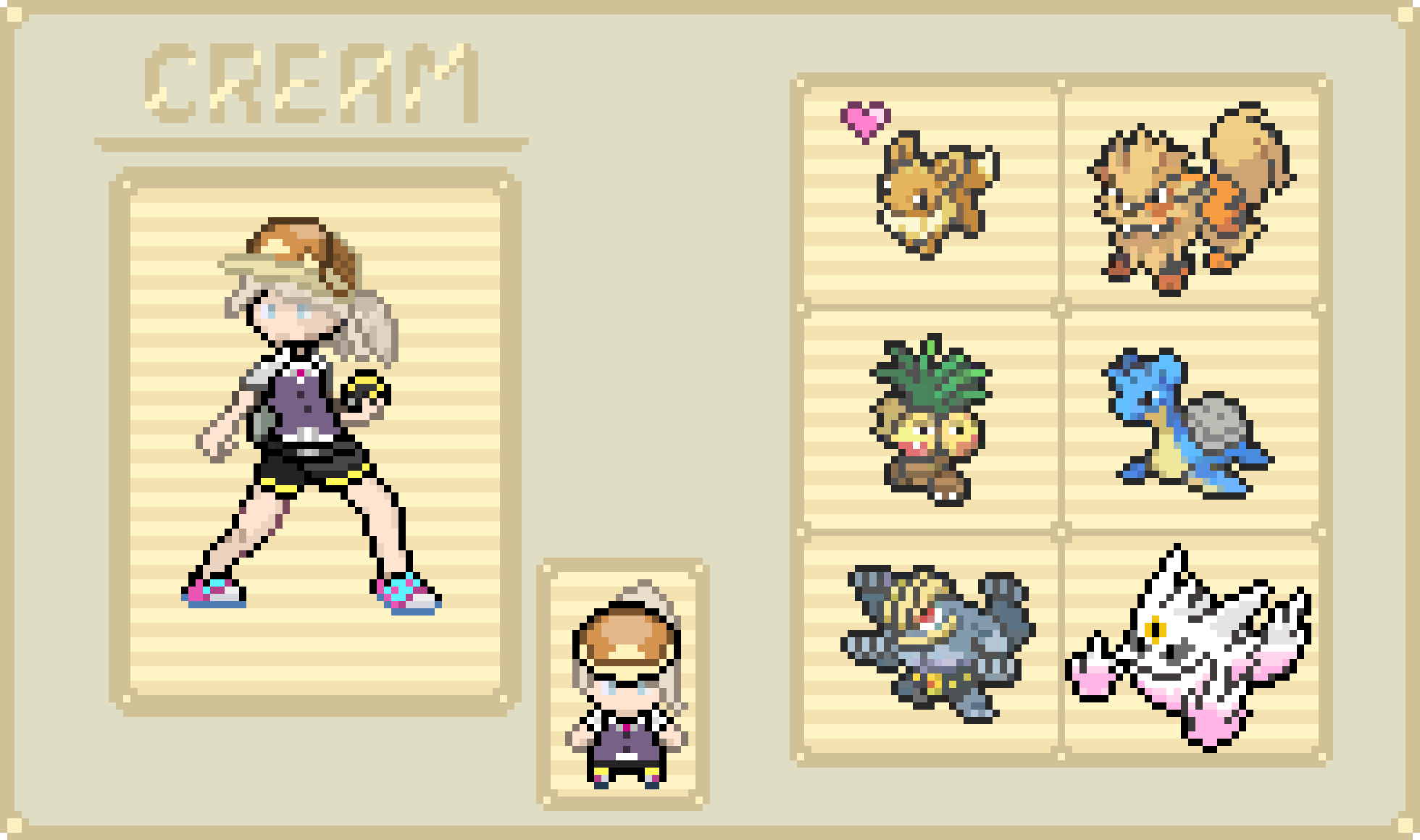 [0031a6] pokemon Cream sprite + team+ mega final