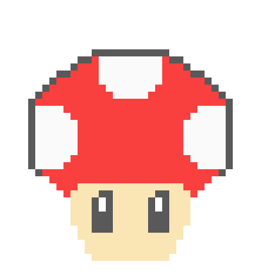 [9664c4] pixel mario mushroom