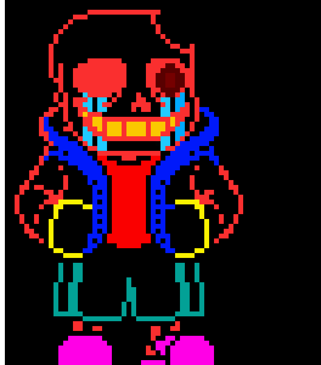 *strings up the ice sans and the new sans*