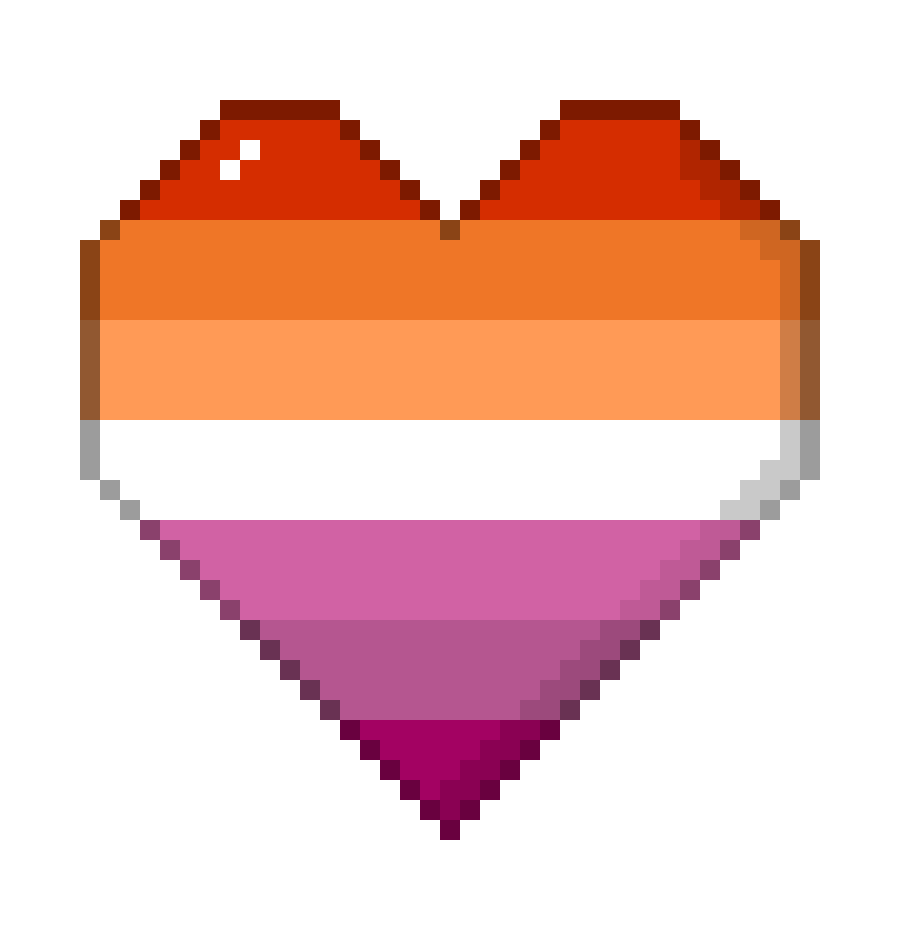 [6bca1d] Lesbian Pride Heart