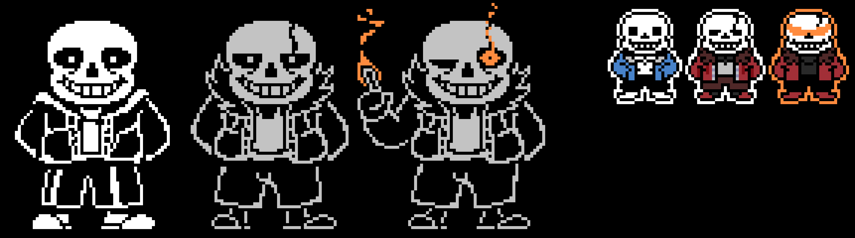 [f16278] Hardtale Sans Battle Sprite v2