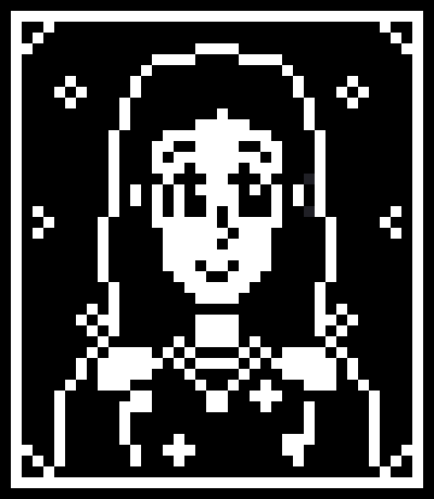 [8b2eb0] Akari Pixel Portrait(Black & White)