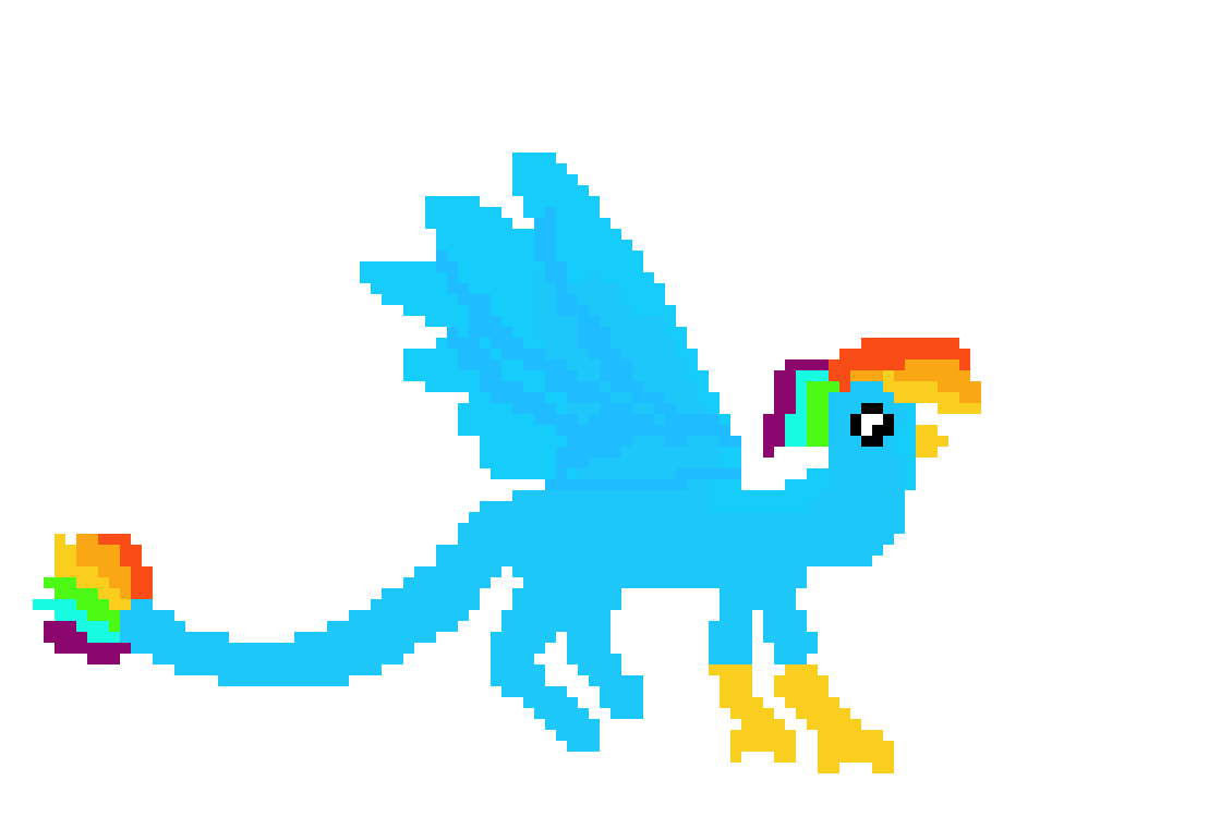 [9664c4] rainbow dash as gryphon