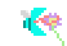 [c9c00b] Bee flower frame 16