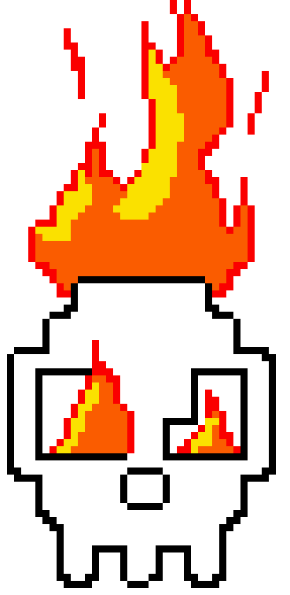 [9664c4] fire skull