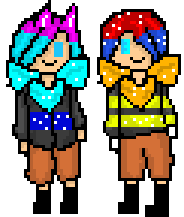 Storymist Tenji and Ayaka Default blue