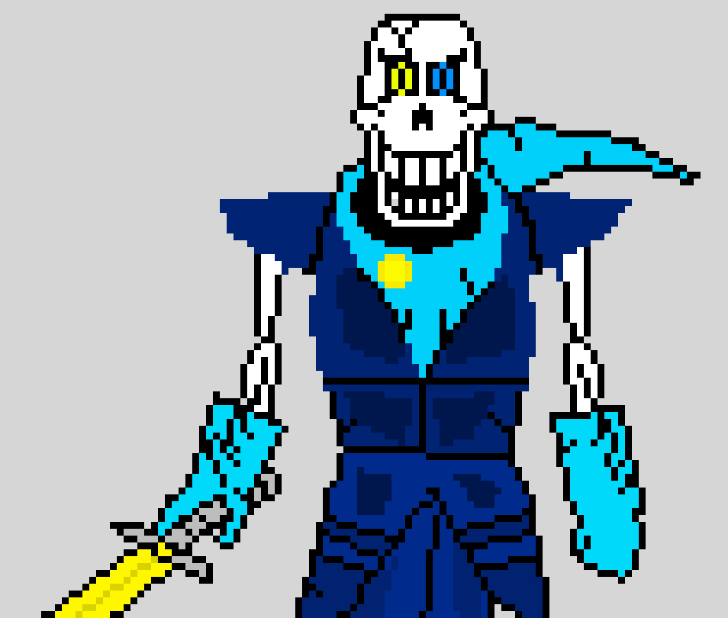 [9664c4] Hardtale Papyrus(my take)(improved sprite)