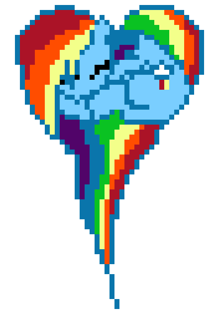 [9664c4] Rainbow Dash Sleeping Heart