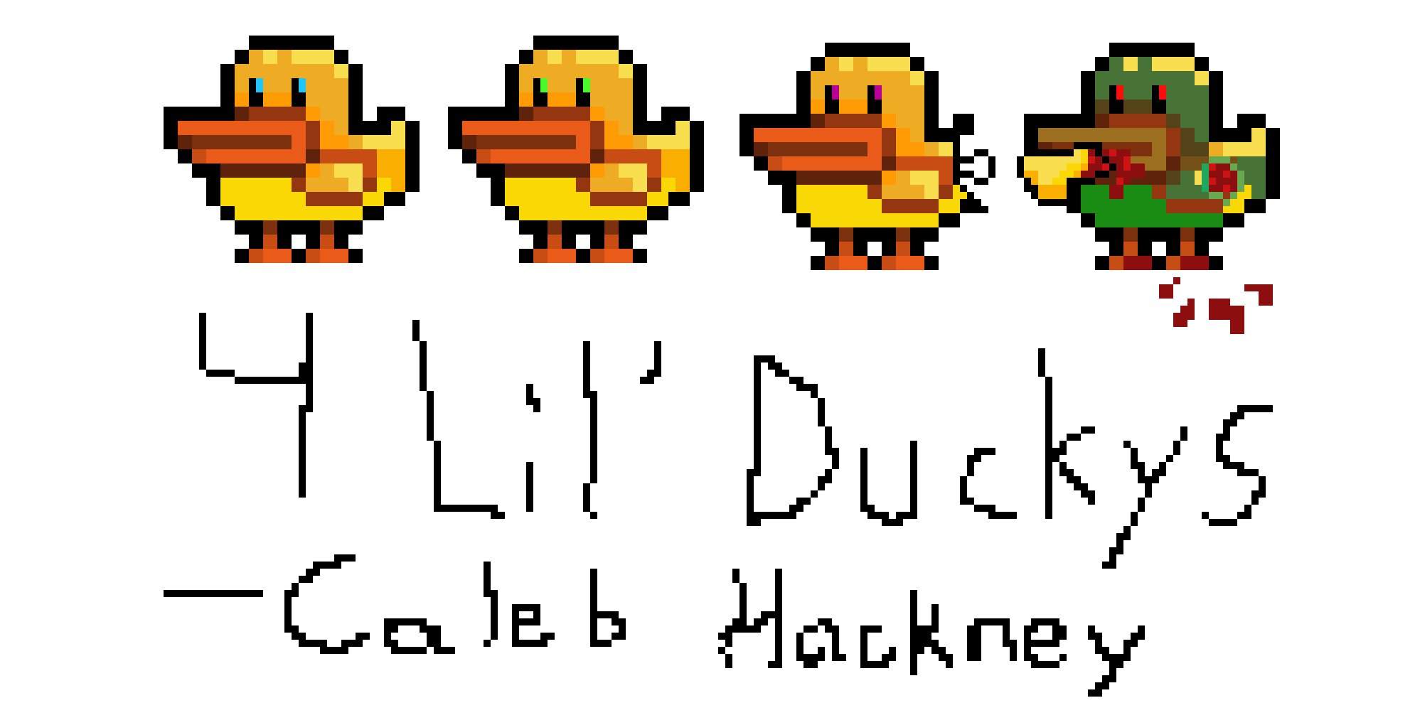 [9e2155] 4 Lil' Duckys but One is A Zombie