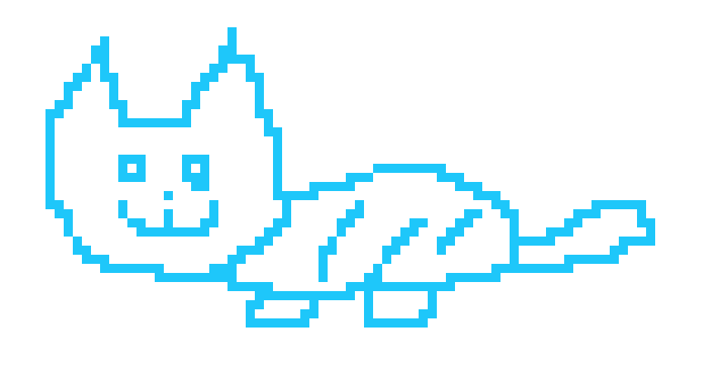 [80b4df] Pixel cat 
