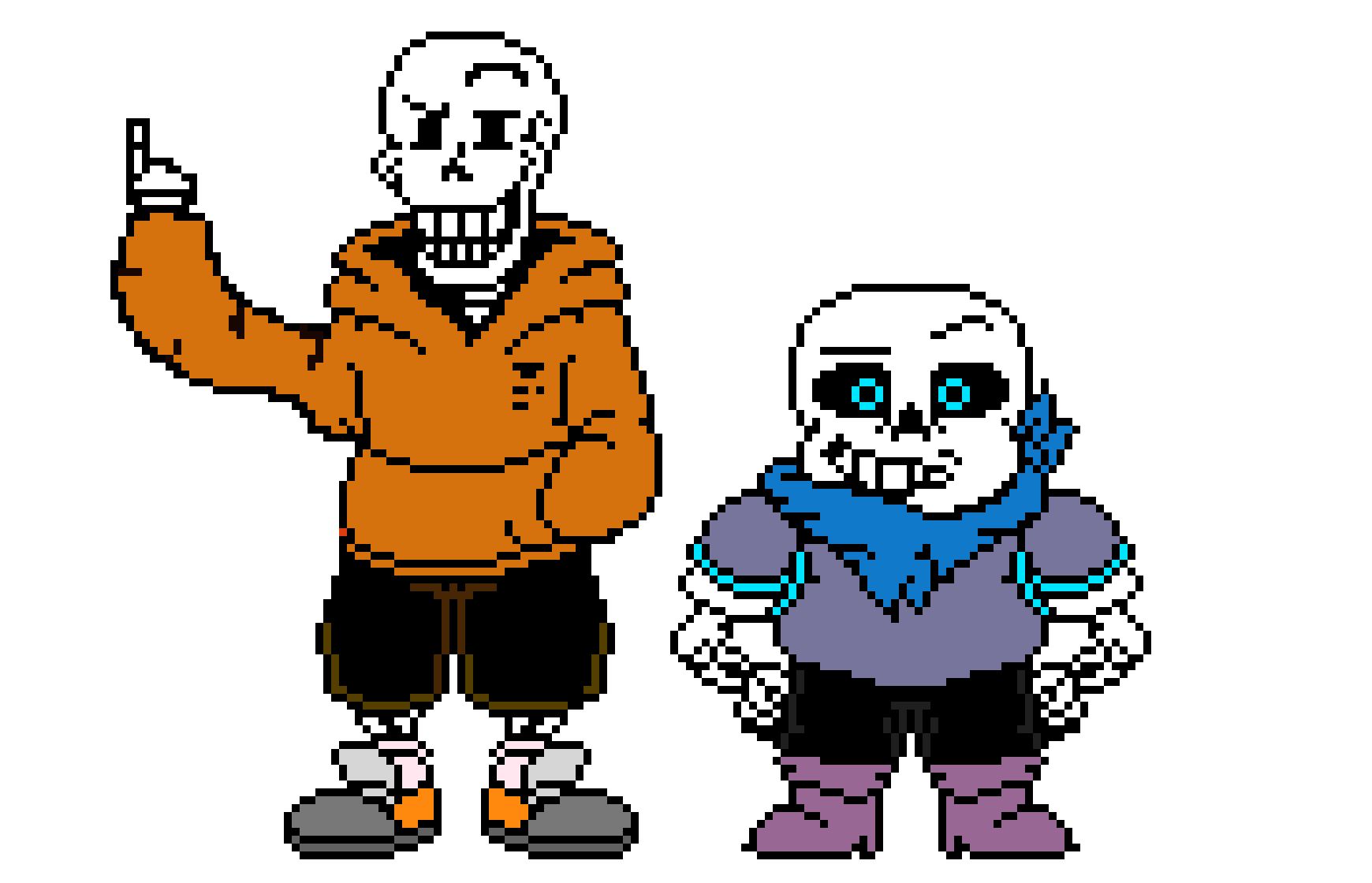 [e84035] MJ! Underswap Sans and Papyrus