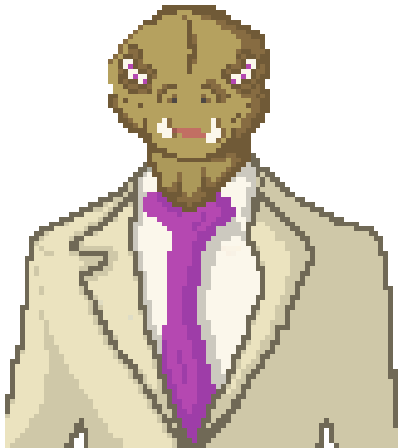 [23dc25] Crocodile en costume