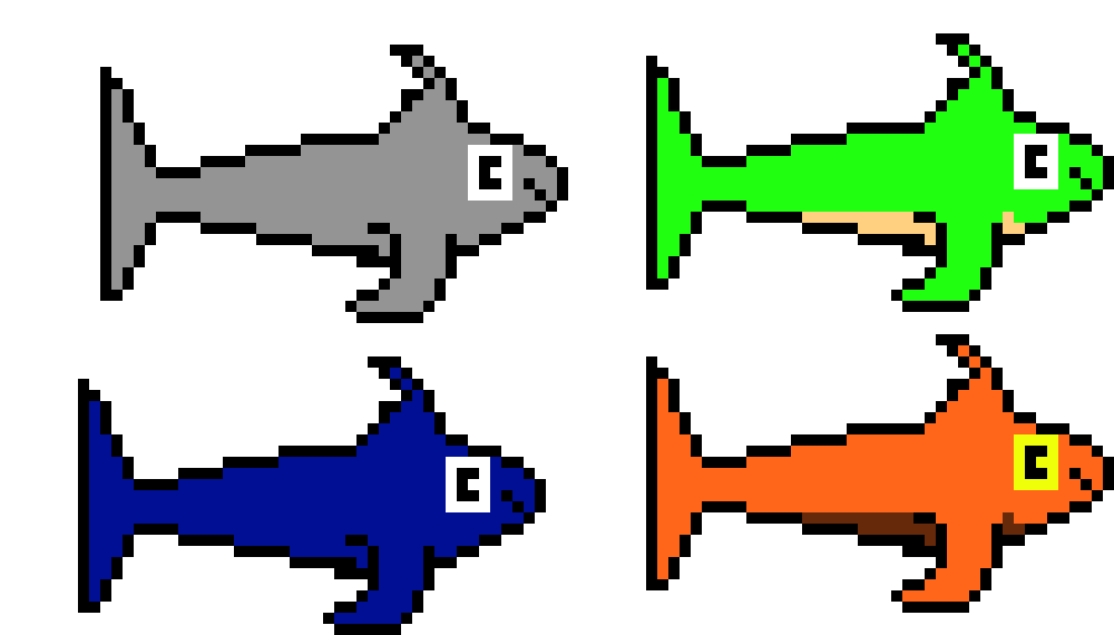 [9664c4] Seeker Shark variants 