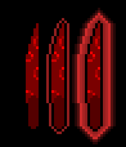 Terrie`s, personal take on the Real Knife, and with a light glow, and then with a strong glow