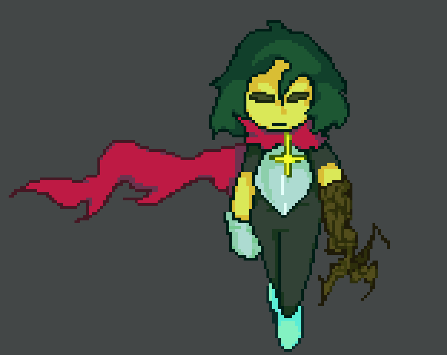 [aa1150] also ive been wanting to ask if this is a good darkworld frisk even though I ignored every single piece of advice about changing the stick to a different weapon because I was lazy